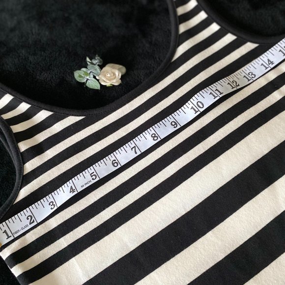NWOT MIRA 88 Tank Dress Cotton Black/White Stripe - Sz Small - Picture 4 of 5